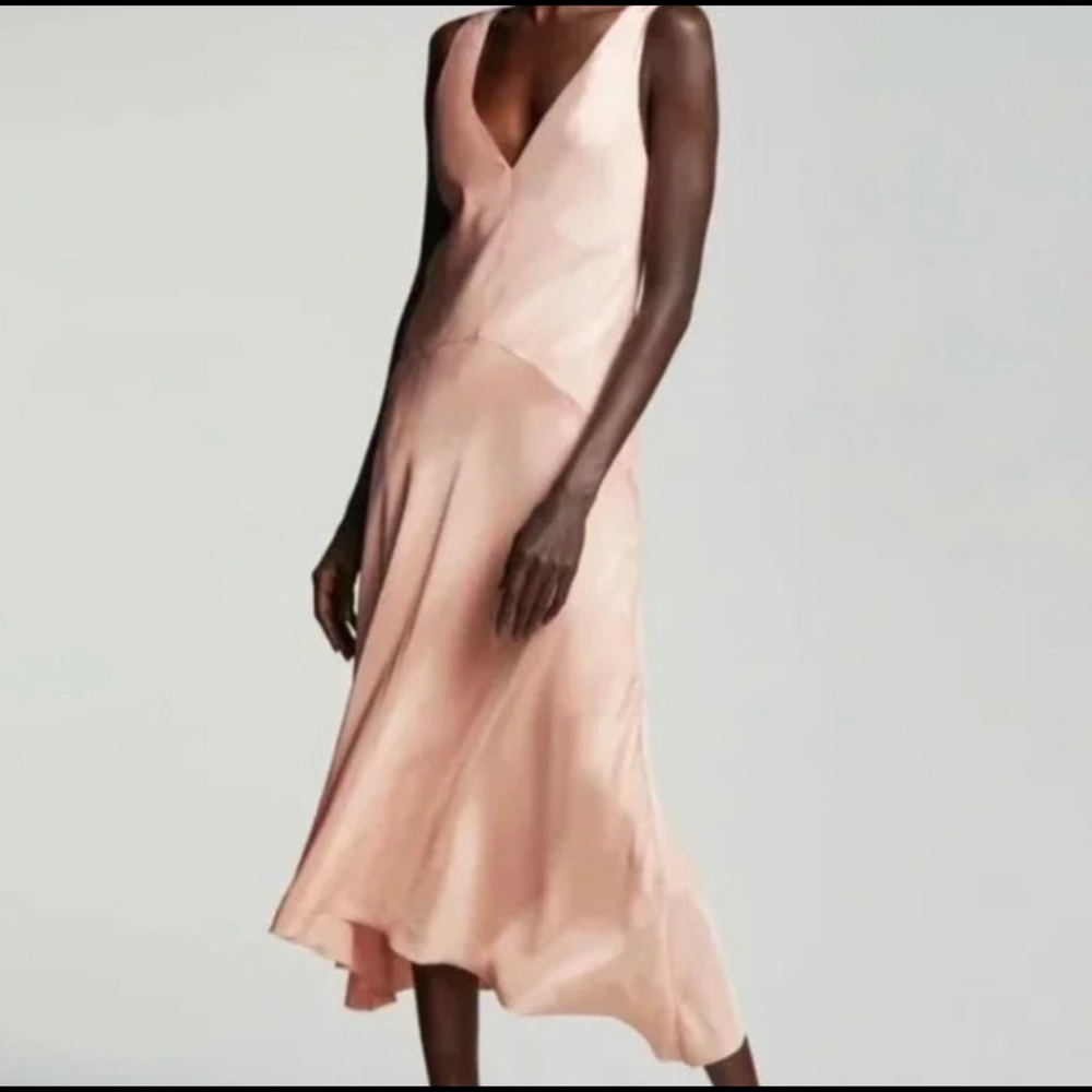 FRAME Savannah dress in Clay
